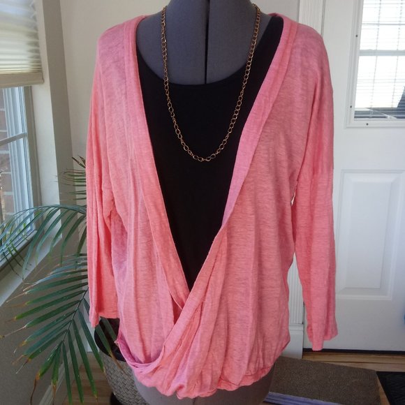 Mod-o-doc Linen Modern Wrap Cardigan - Picture 2 of 11